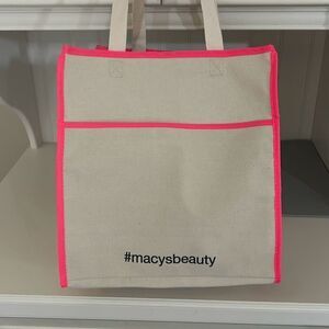 MACYS Canvas Tote Bag NWOT
